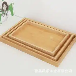 Wooden tray set