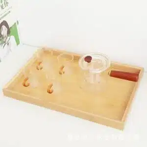 Wooden tray set