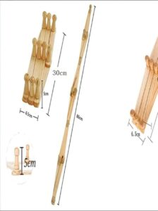 Wooden hanger with zipper شماعه خشب سوسته
