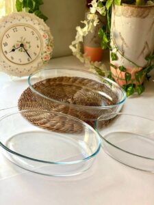 Pyrex casserole set طقم طاجن بايركس