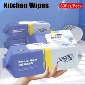 Grease cleaning wipes