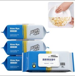Grease cleaning wipes