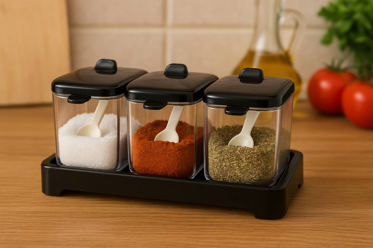 طقم علب توابل 3ق