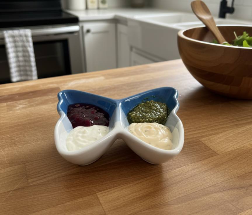 طبق صوصات الفراشة