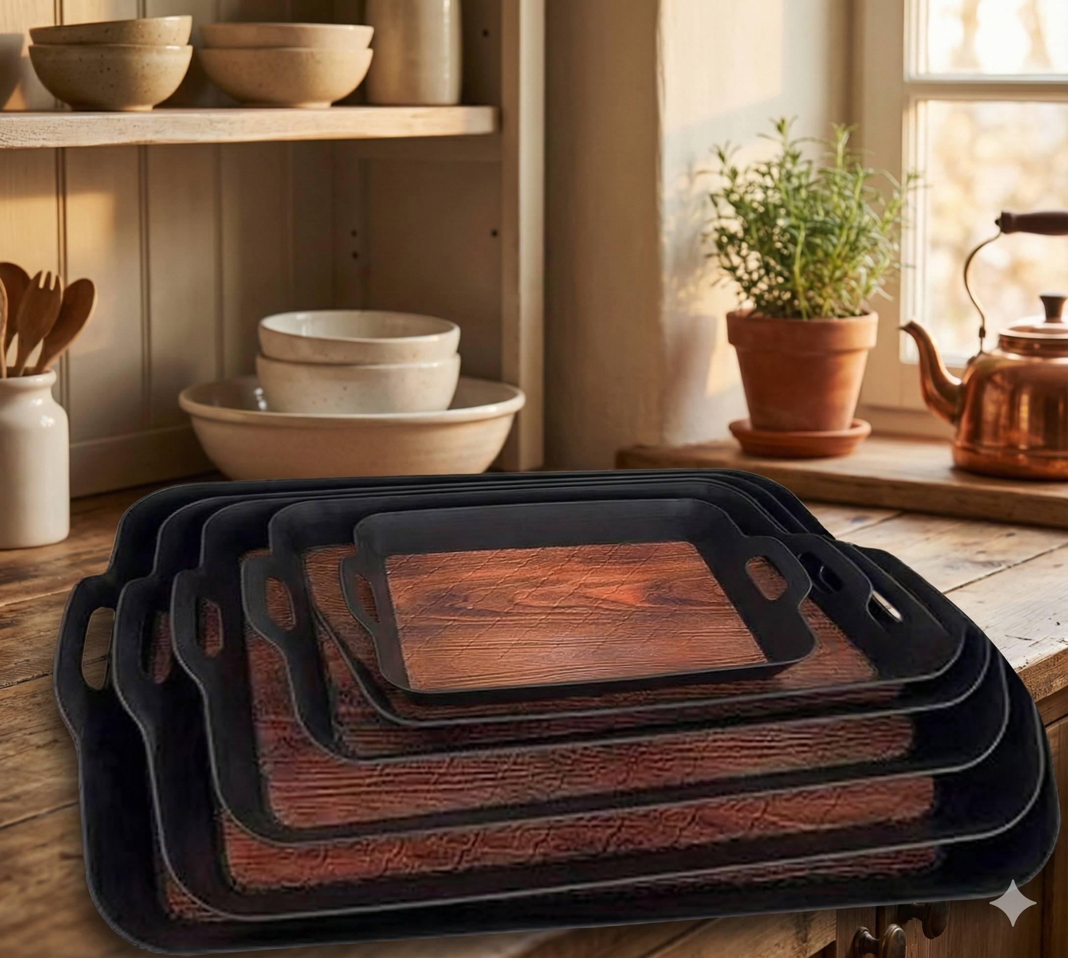 صواني تقديم بلاستيك