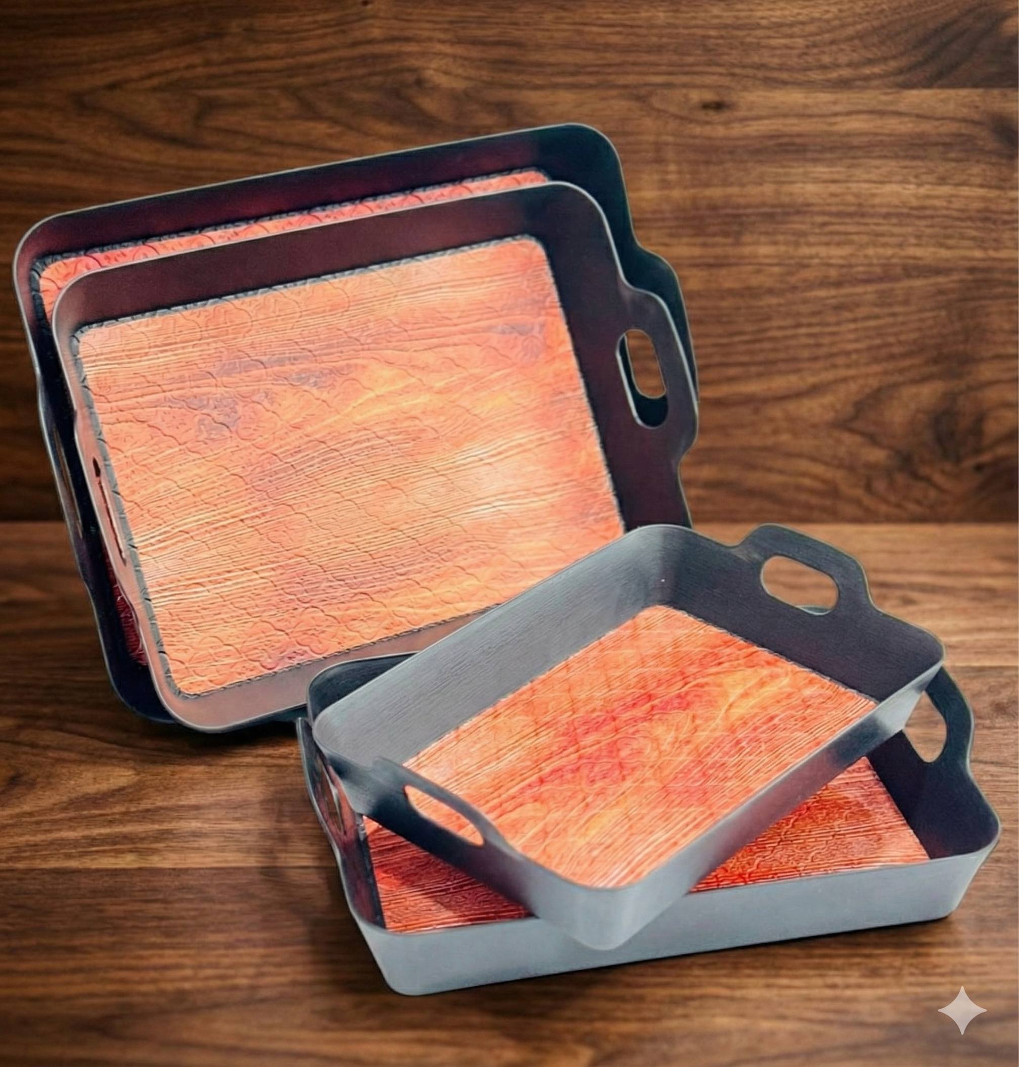 صواني تقديم بلاستيك